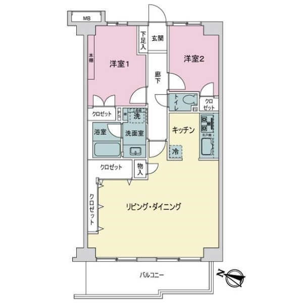 ライネスハイム志村 間取図