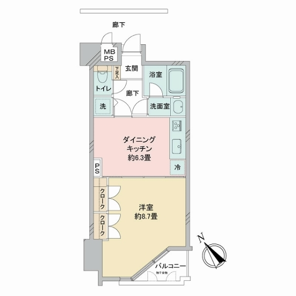 イトーピア成増マンション 間取図