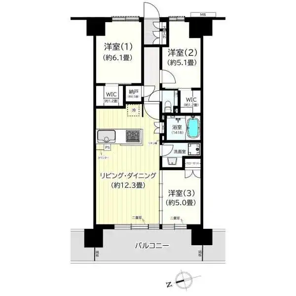 ローレルコート鷺沼 間取図