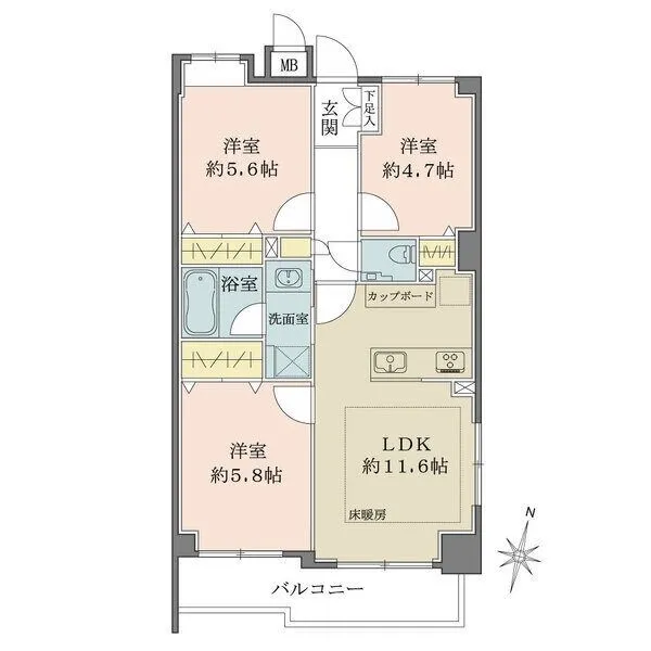 ヴェラハイツ本郷 間取図
