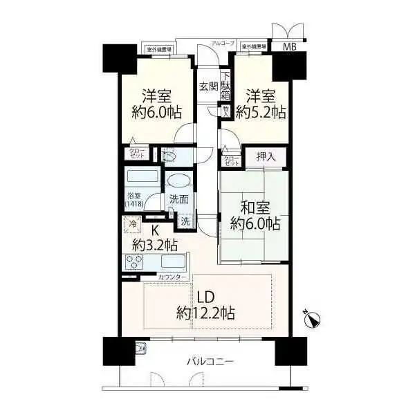 ウイングゲート須磨鷹取 間取図