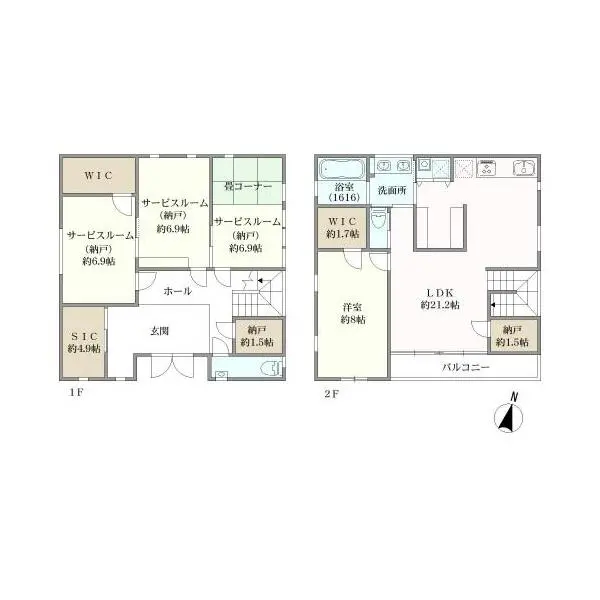 目黒区下目黒５丁目 間取図