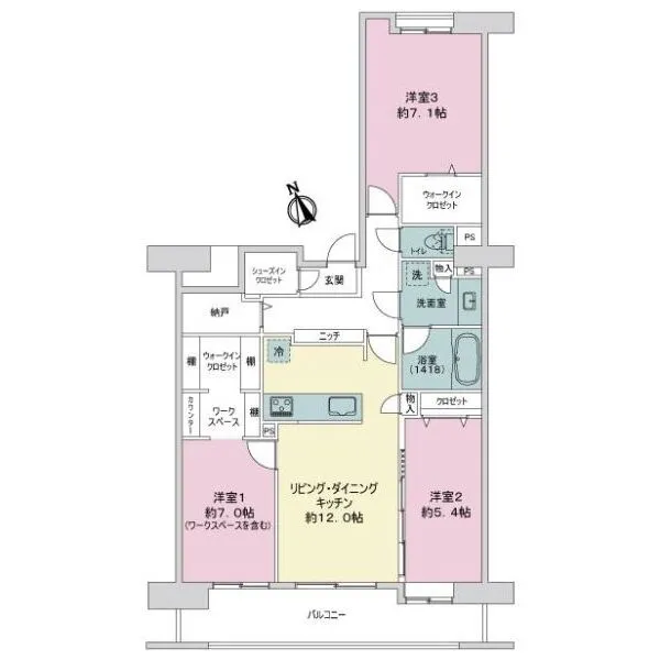 イトーピア南砂町マンション 間取図