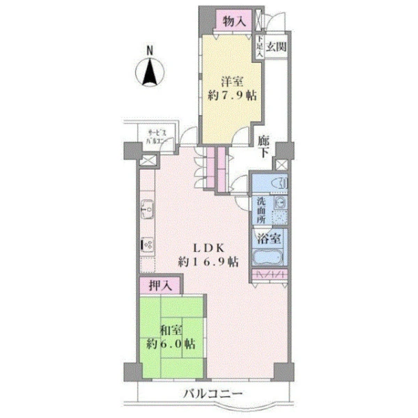 エンゼル萩中パークハイツ 間取図