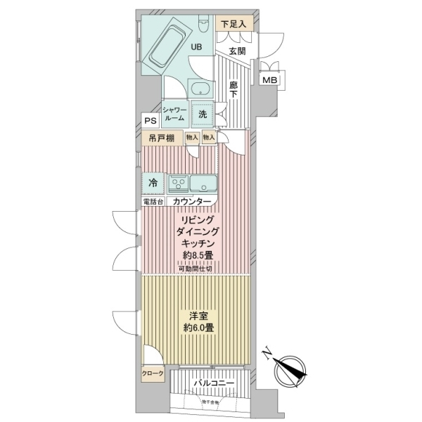 グランシティ日本橋浜町公園 間取図