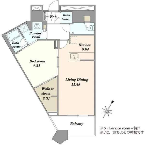 勝どきザ・タワー 間取図
