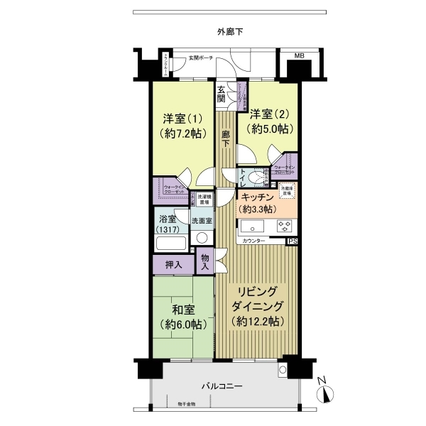 ゼロワンシティ・ウエスタ 間取図