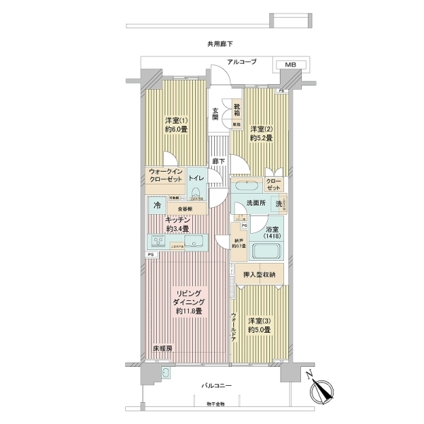プラウド練馬光が丘公園 間取図