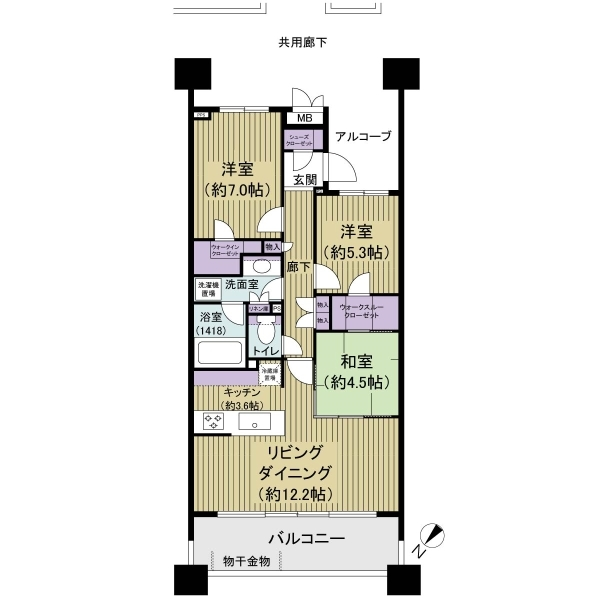 グランスイートブルー　ベイサイドレジデンス 間取図