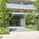 ルフォン扇大橋 エントランスまでのアプローチを撮影