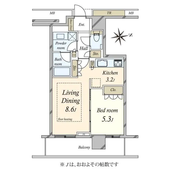 プリズムタワー 間取図