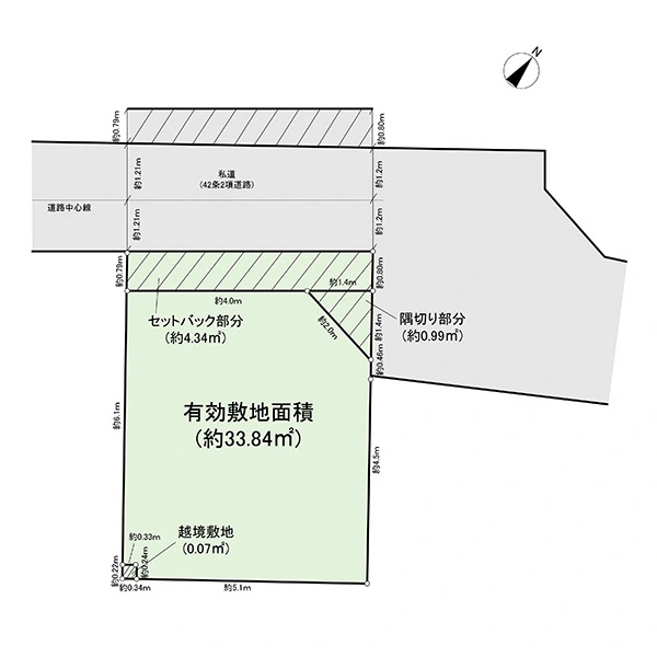 新宿区市谷薬王寺町 区画図