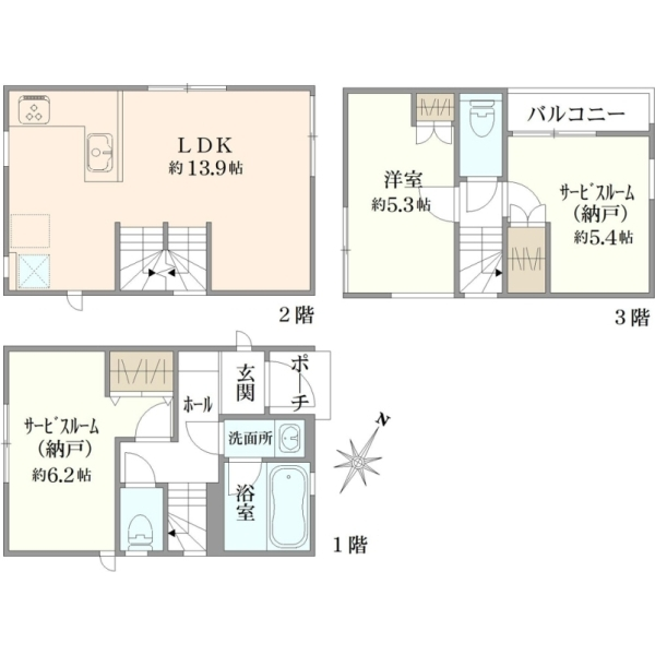横浜市戸塚区吉田町 間取図