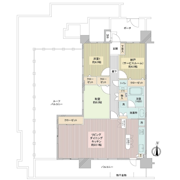 エンゼルコート新川崎 間取図
