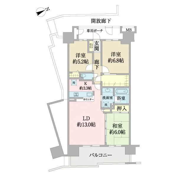 レガリア 間取図