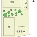 京都市右京区嵯峨観空寺明水町 敷地内　配置概略図