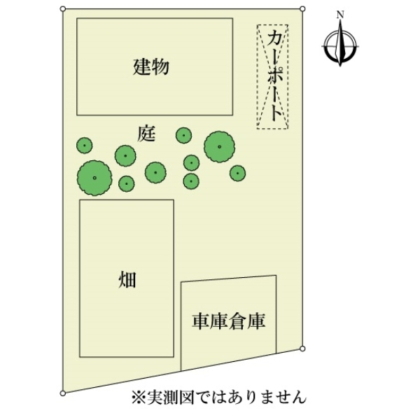 京都市右京区嵯峨観空寺明水町 敷地内　配置概略図