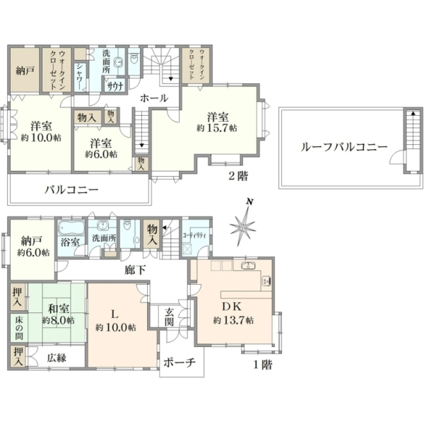 杉並区和田３丁目 間取図