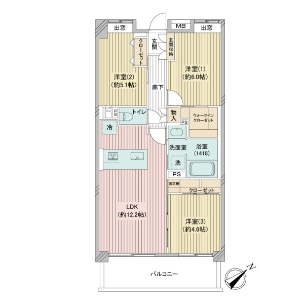 モアグランデ舞浜桜アヴェニュー 間取図