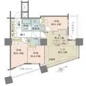 ザ・パークハウス西新宿タワー６０ 間取図