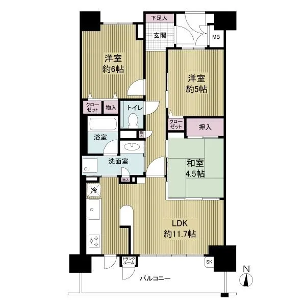 ルイシャトレ北梅田 間取図