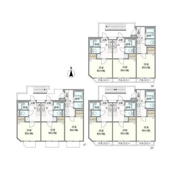 東京都国分寺市東元町2丁目 間取図
