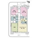ライオンズプラザ稲毛海岸 間取図