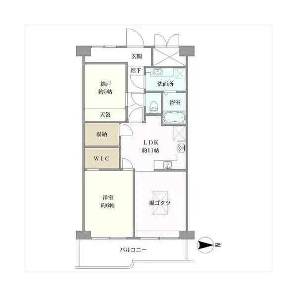 ネオコーポ太秦 間取図