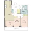 クラウン築地 間取図