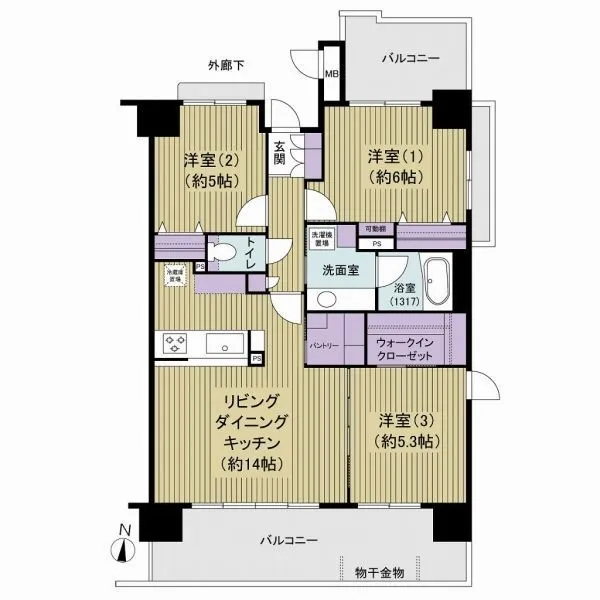 ベルグコート亀戸中央公園 間取図