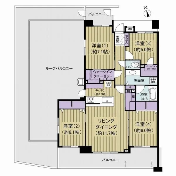 レクセルマンション南流山 間取図