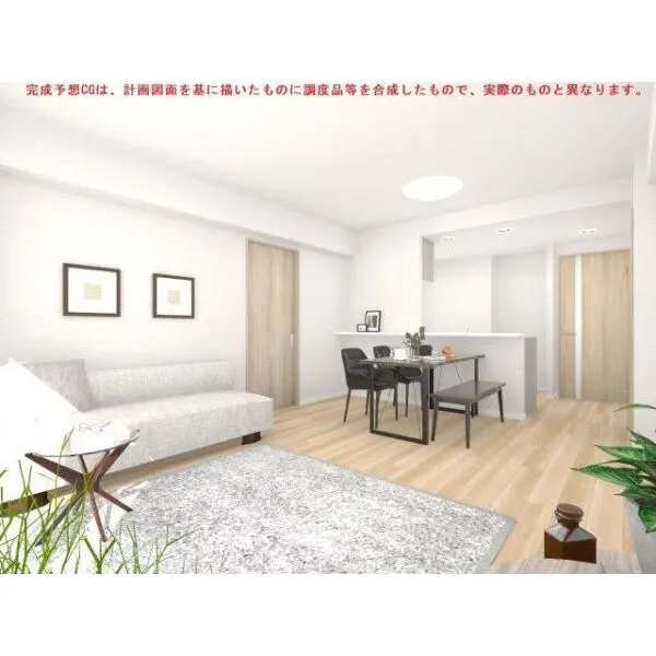 レクセルマンション南流山 リビング/完成予想CGです。