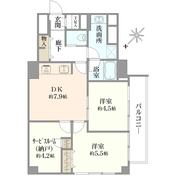 新中野マンション 間取図