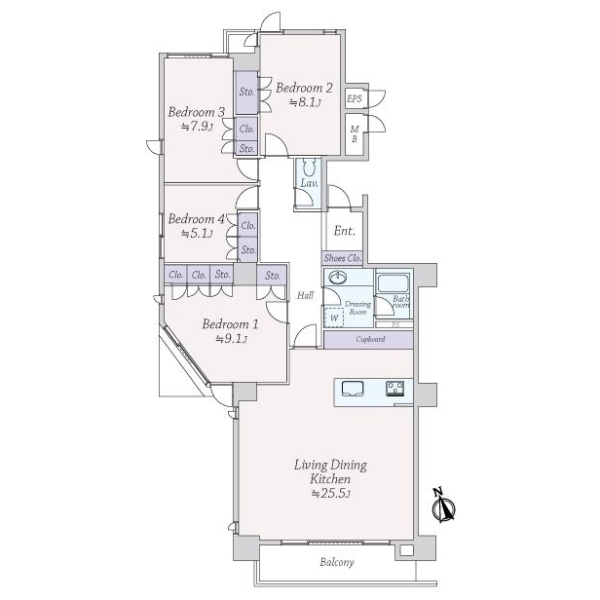 サンサーラ東陽 間取図