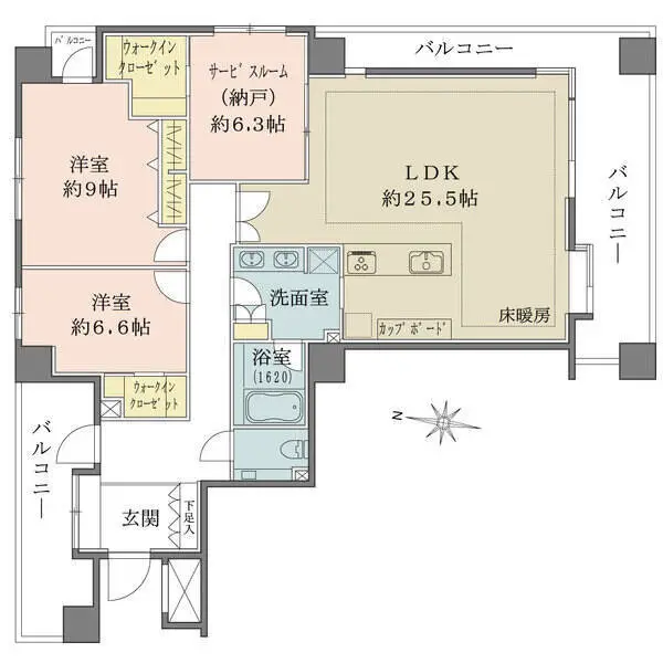 ヴェーゼント赤坂新坂 間取図