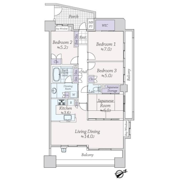 ライオンズガーデン成増ヴィスタヒル 間取図