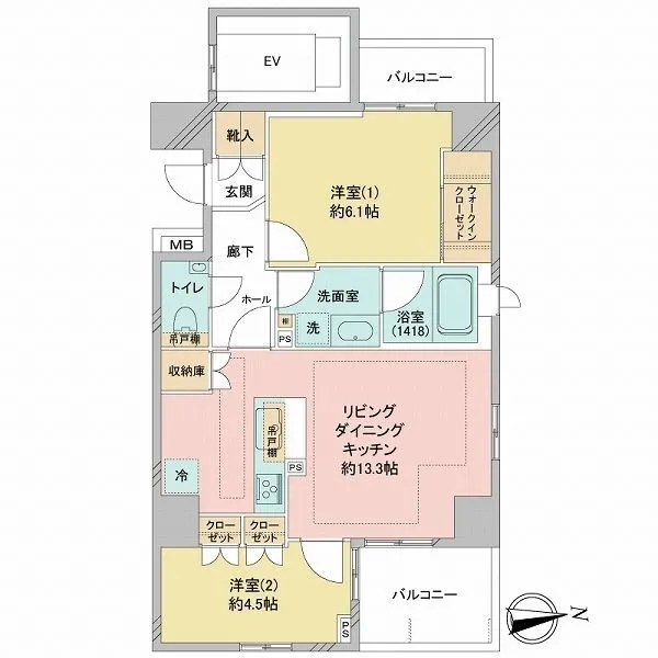 グローリオ錦糸町 JR総武線・半蔵門線の2路線利用可能