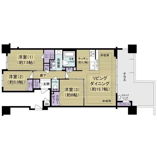 ニューライズシティ東京ベイハイライズ 間取図