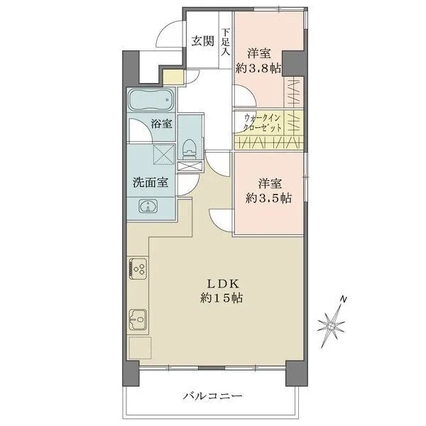 グリーンコーポ久が原 間取図