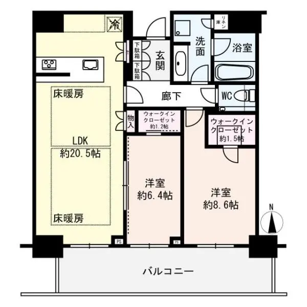 グランドメゾン新梅田タワーＴＨＥ　ＣＬＵＢＲＥＳＩＤＥＮＣＥ 間取図