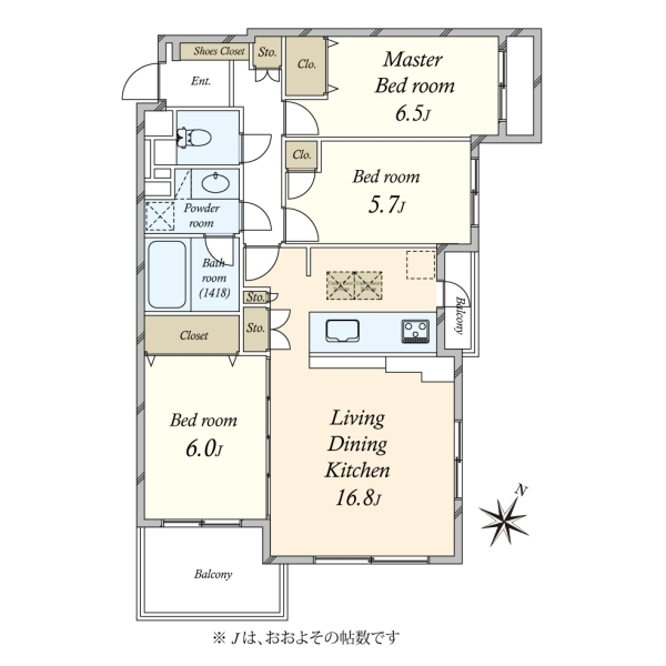 ヴェルデ上北沢 間取図