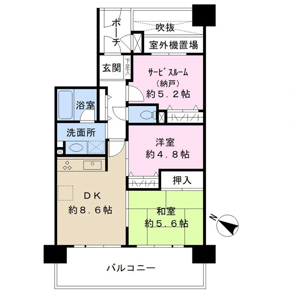 レクセルマンション本千葉 間取図