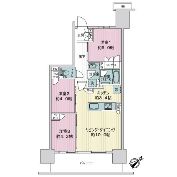 ルフォン町屋ブランシエラ 間取図