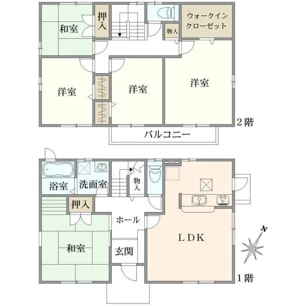 茨木市彩都あさぎ6丁目 間取図