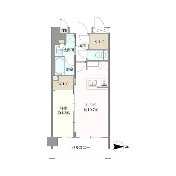 レリアモード豪徳寺 間取図