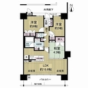 メゾンドール瓢箪山 間取図