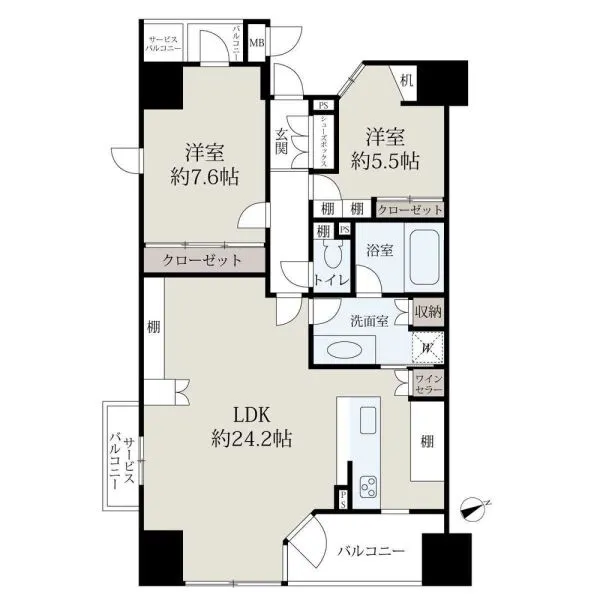 ザ・京都レジデンス四条河原町 間取図