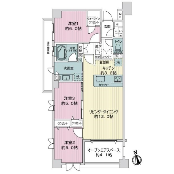 グランシティユーロレジデンス葛西 間取図