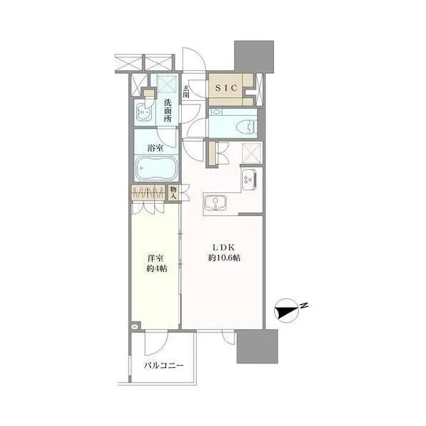 ブランズ東麻布 間取り図