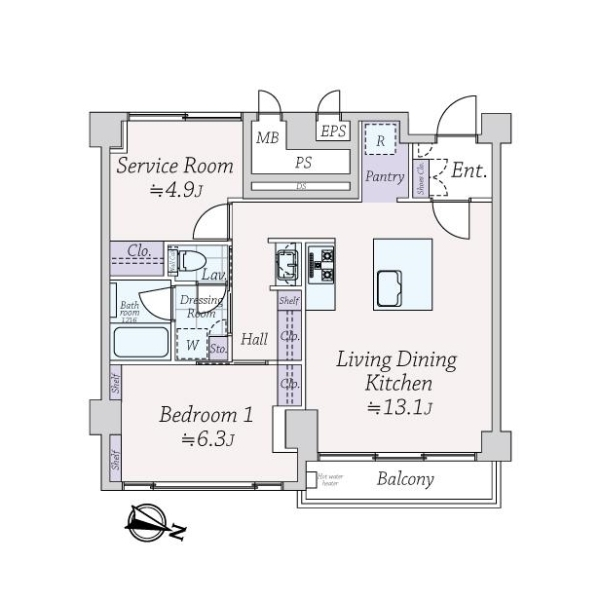 スカイプラザ赤坂 間取図